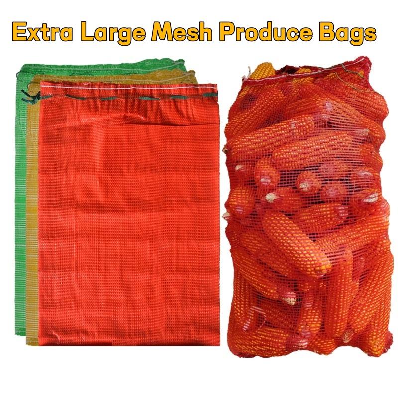 Reusable Produce Bag - 10 stuks extra grote herbruikbare mesh-opbergzakken