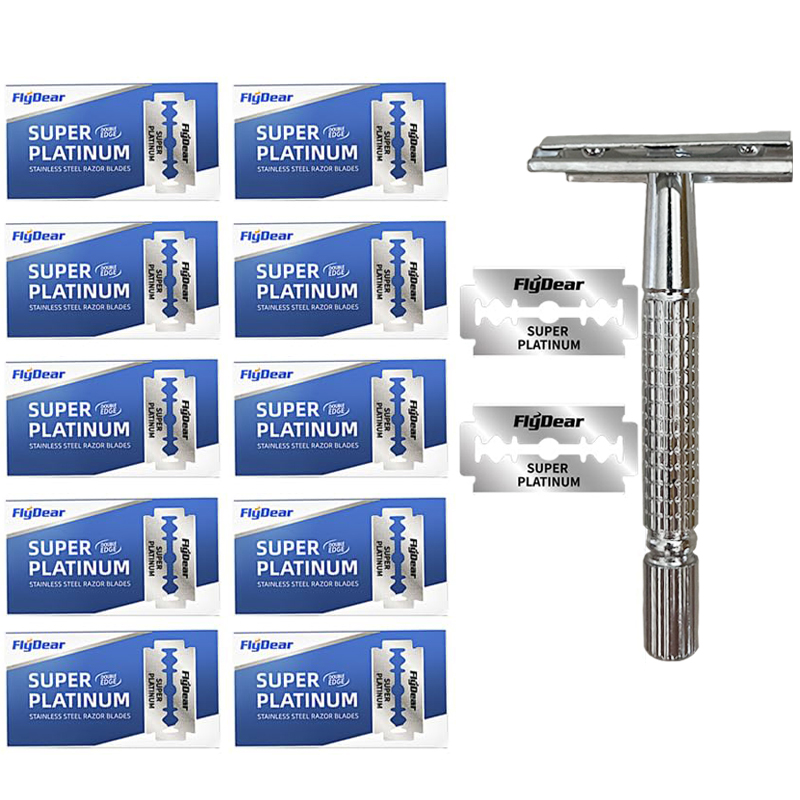 Safety Razor Handle - Klassieke scheermeshandgreep Scheermeshouder Heren Scheren Gezicht