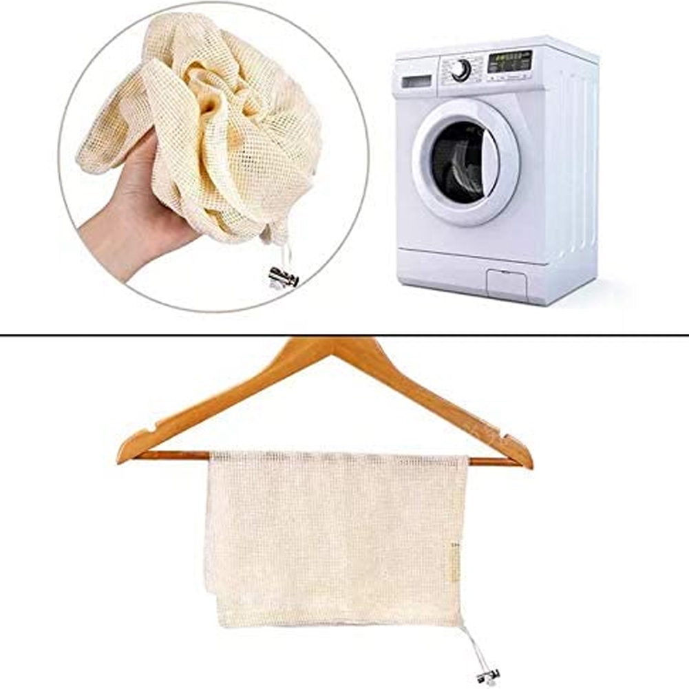 Reusable Produce Bag - 9-delige set herbruikbare mesh-productenzakken voor het