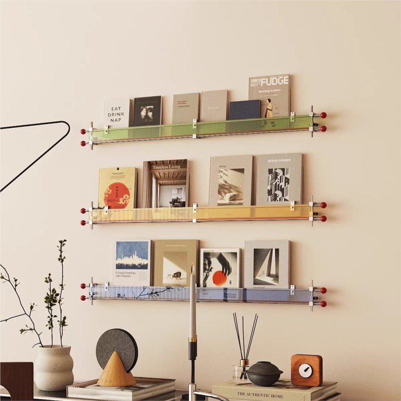 Sustainable Living Eco Friendly - Wandgemonteerd displayrek Boek Acryl Optische As