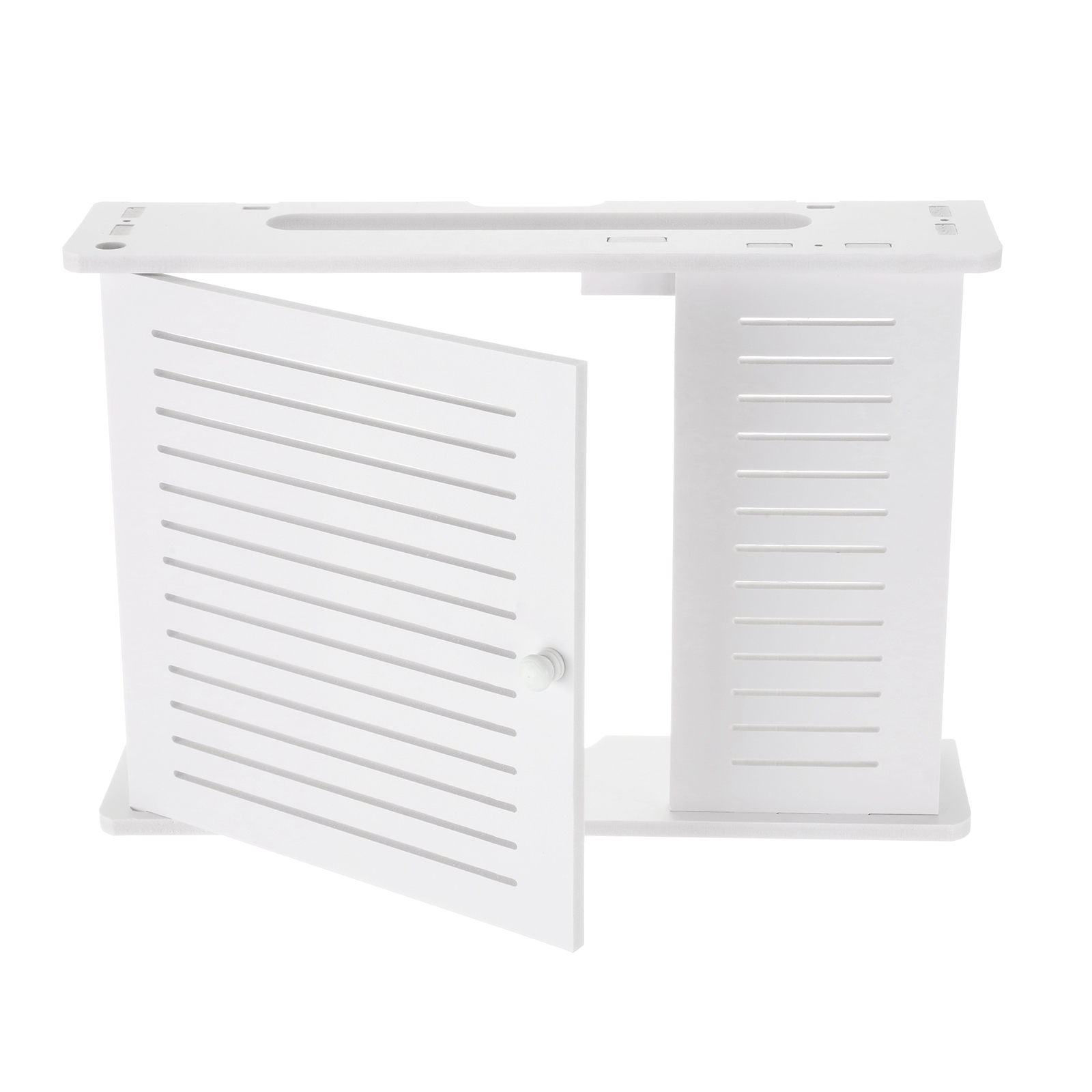 Sustainable Living Eco Friendly - Draadloze Wifi Router Plank Hout-Plastic Organizer