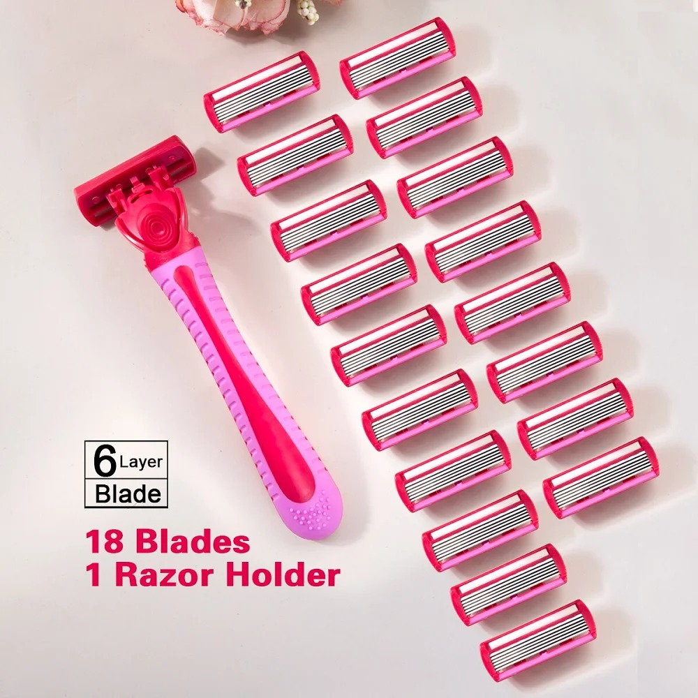 1 handvat + 18 mesjes / handma - Safety Razor Handle recensie en prijs