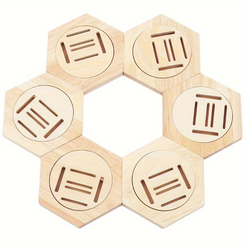 6Pack Zeshoekige Houten Medail - Sustainable Living Eco Friendly recensie en prijs