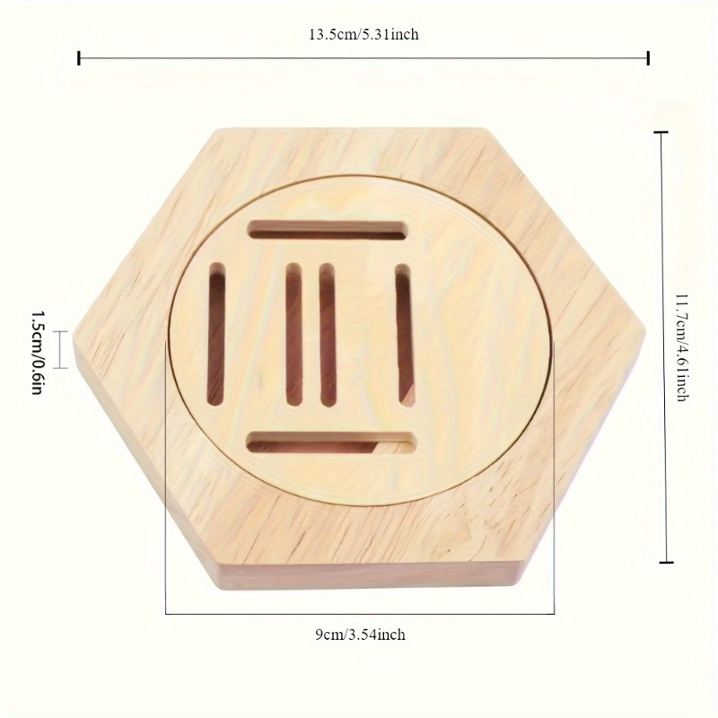 6Pack Zeshoekige Houten Medail - Sustainable Living Eco Friendly recensie en prijs