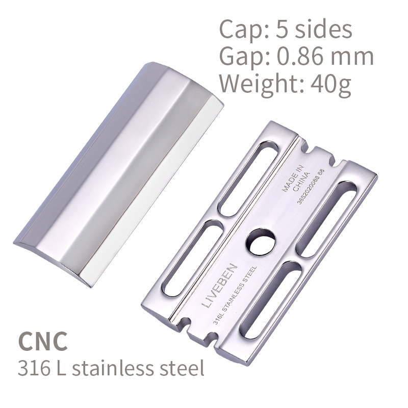Cnc 316l Roestvrijstalen Dubbe - Safety Razor Handle recensie en prijs