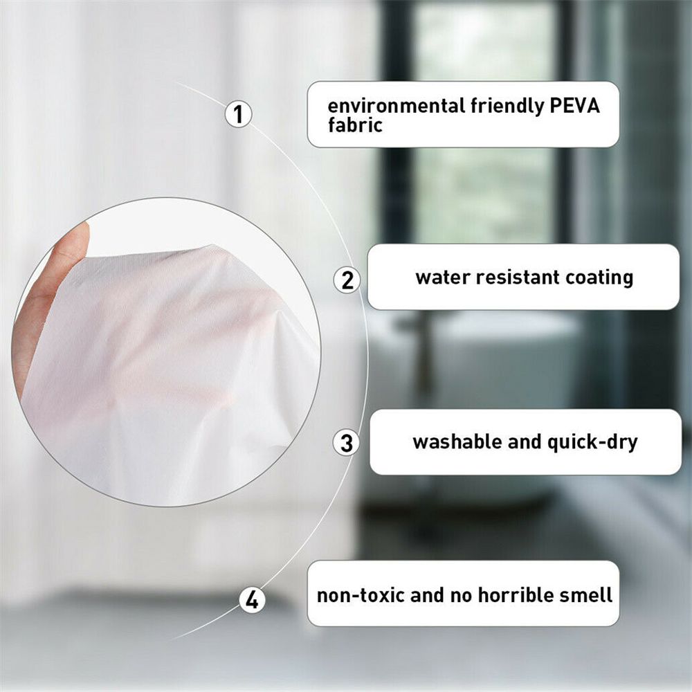 Waterdicht Douchegordijn Peva  - Sustainable Living Eco Friendly recensie en prijs