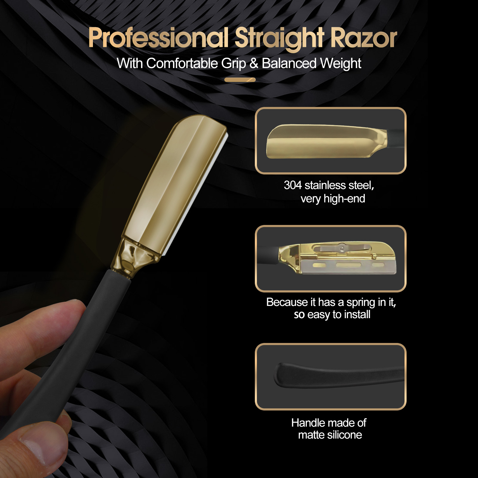 1Pc Pro Baber Baard Rechte Ran - Safety Razor Handle recensie en prijs