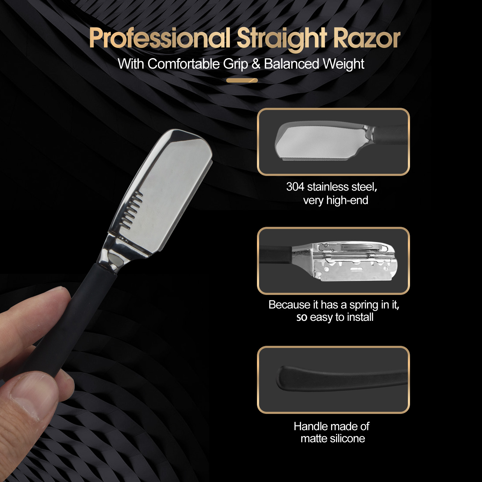 1Pc Pro Baber Baard Rechte Ran - Safety Razor Handle recensie en prijs