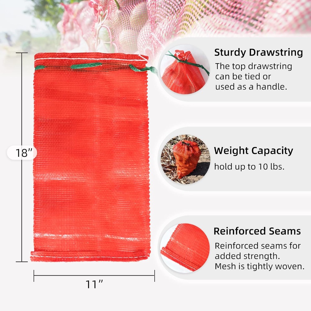 10 lb Mesh Ui-zakjes 11x18 Her - Reusable Produce Bag recensie en prijs