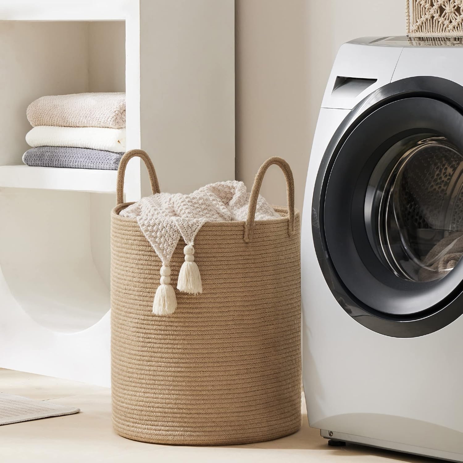 Grote opbergmand, hoge geweven - Sustainable Living Eco Friendly recensie en prijs