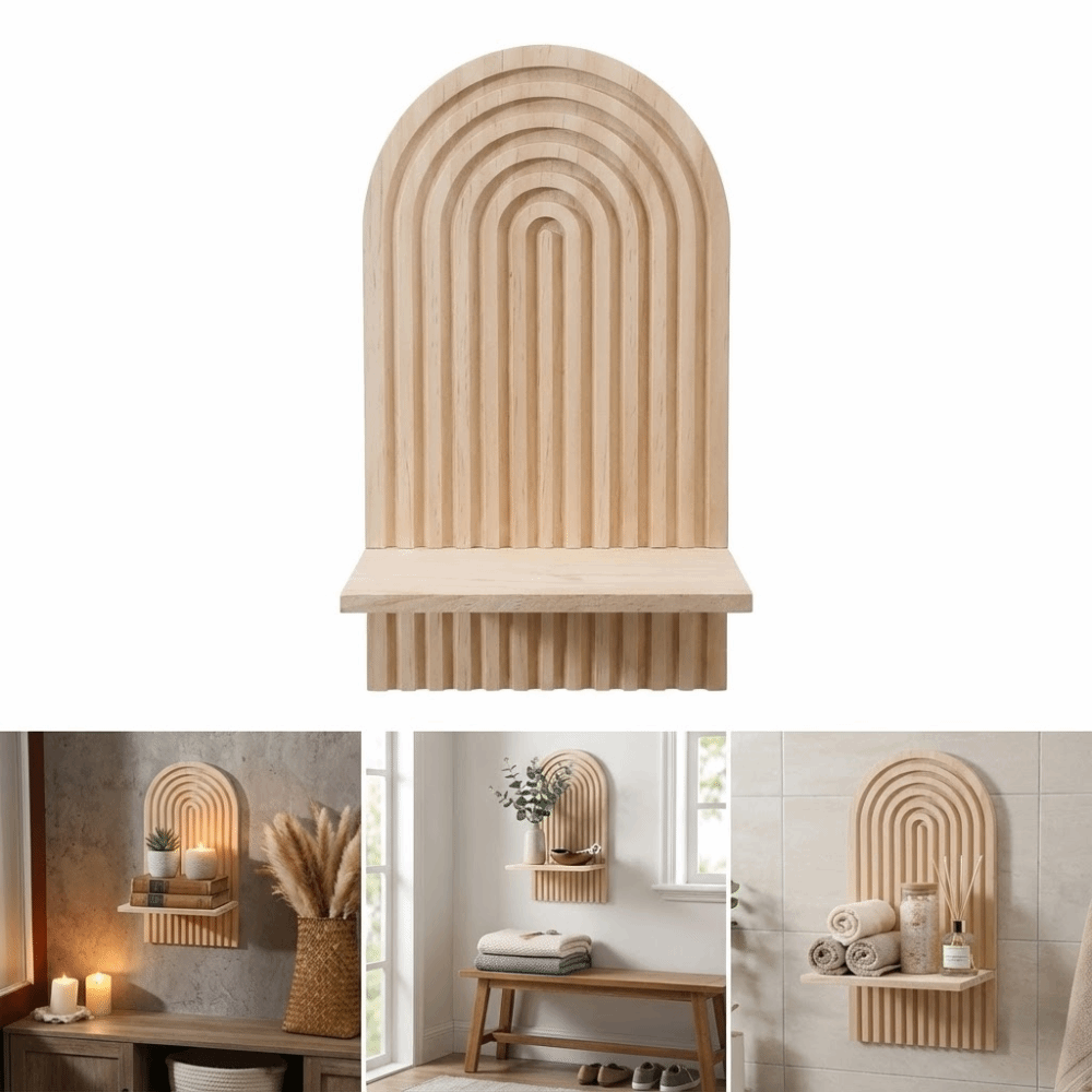 Natuurhouten wandplank wanddec - Sustainable Living Eco Friendly recensie en prijs